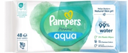 Pampers Chusteczki Nawilżane Aqua Harmonie 9 opakowań 48 szt