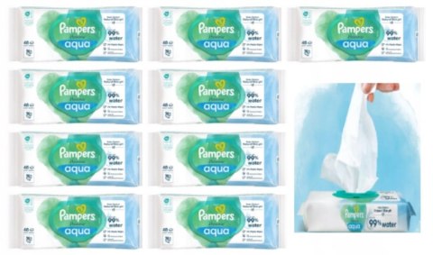 Pampers Chusteczki Nawilżane Aqua Harmonie 9 opakowań 48 szt