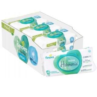 Pampers Chusteczki Nawilżane Aqua Harmonie 99% wody 15x48