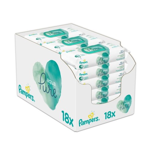Pampers Harmonie Aqua chusteczki nawilżane 18 x 48 szt.