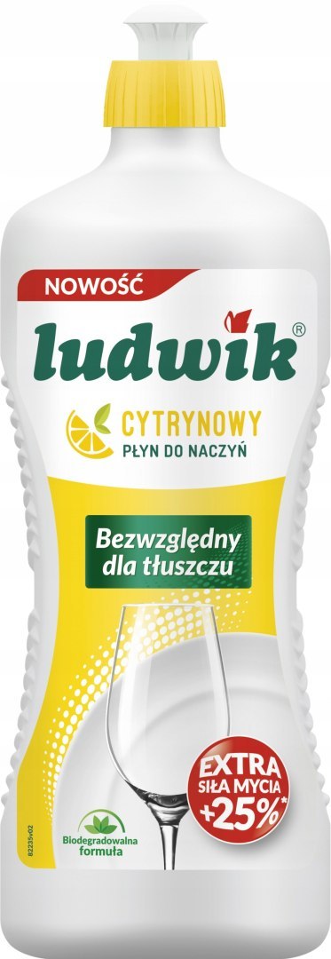Płyn do mycia naczyń Ludwik cytrynowy 0,9 l