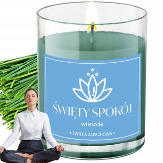 ŚWIECA SOJOWA ŚWIECZKA ZAPACHOWA wesoła etykieta ŚWIĘTY SPOKÓJ PREZENT 40H