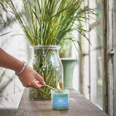 ŚWIECA SOJOWA ŚWIECZKA ZAPACHOWA wesoła etykieta ŚWIĘTY SPOKÓJ PREZENT 40H