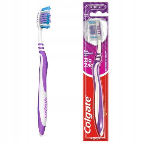 Szczoteczka do zębów Colgate Zig Zag Antibacterial Medium średnia 1 szt.