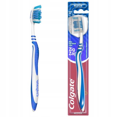 Szczoteczka do zębów Colgate Zig Zag Antibacterial Medium średnia 1 szt.