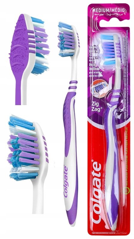 Szczoteczka do zębów Colgate Zig Zag Antibacterial Medium średnia 1 szt.