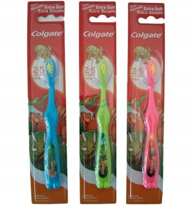 Szczoteczka do zębów dla dzieci miękka Colgate Extra Soft Kids 2+