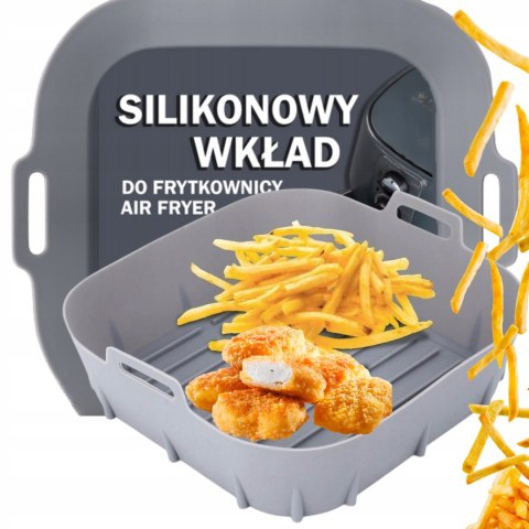 WKŁAD SILIKONOWY DO FRYTKOWNICY AIR FRYER FORMA WIELORAZOWA DO PIECZENIA xl