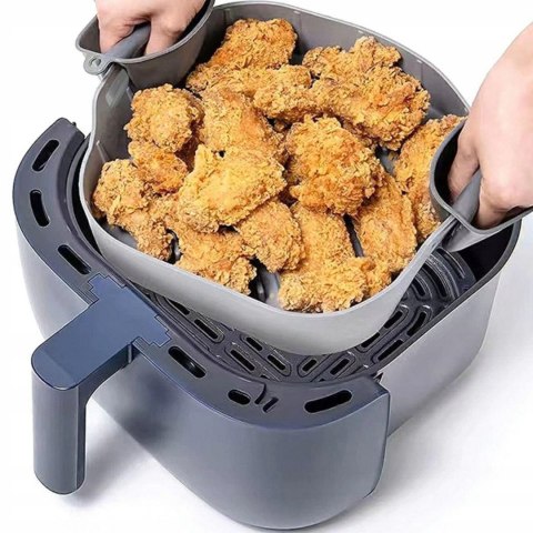 WKŁAD SILIKONOWY DO FRYTKOWNICY AIR FRYER FORMA WIELORAZOWA DO PIECZENIA xl