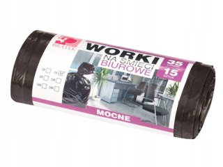 Worki na śmieci MOCNE uniwersalne Bratek 35l 15 szt.
