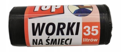 Worki na śmieci MOCNE uniwersalne Bratek 35l 15 szt.