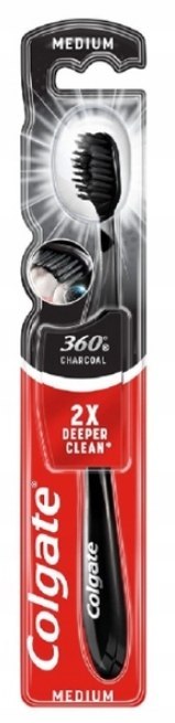 Z NIEMIEC Colgate Black 360° Medium Szczoteczka do