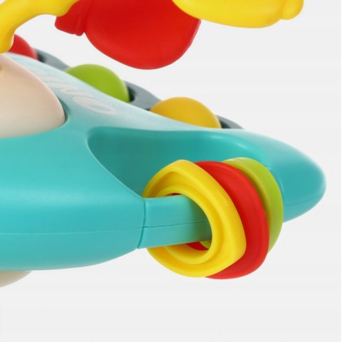 Zabawka Sensoryczna Montessori Dinozaur 5w1 Dla Niemowląt Gryzak Grzechotka