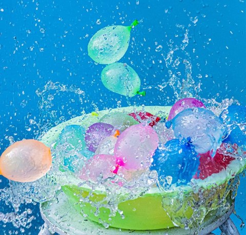 BALONY NA WODĘ AUTOMATYCZNE BOMBY WODNE SAMOZAMYKAJĄCE GWINT ZESTAW 111 szt