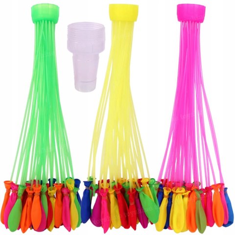 BALONY NA WODĘ AUTOMATYCZNE BOMBY WODNE SAMOZAMYKAJĄCE GWINT ZESTAW 111 szt