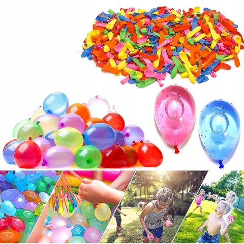 BALONY NA WODĘ AUTOMATYCZNE BOMBY WODNE SAMOZAMYKAJĄCE GWINT ZESTAW 111 szt