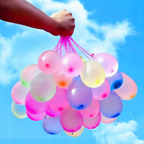 BALONY NA WODĘ AUTOMATYCZNE BOMBY WODNE SAMOZAMYKAJĄCE GWINT ZESTAW 111 szt