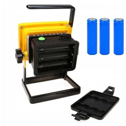 HALOGEN PRZENOŚNY LAMPA LED AKUMULATOR MOCNY NAŚWIETLACZ SMD 100W BUDOWLANY