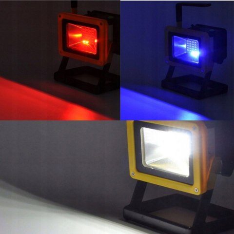 HALOGEN PRZENOŚNY LAMPA LED AKUMULATOR MOCNY NAŚWIETLACZ SMD 100W BUDOWLANY