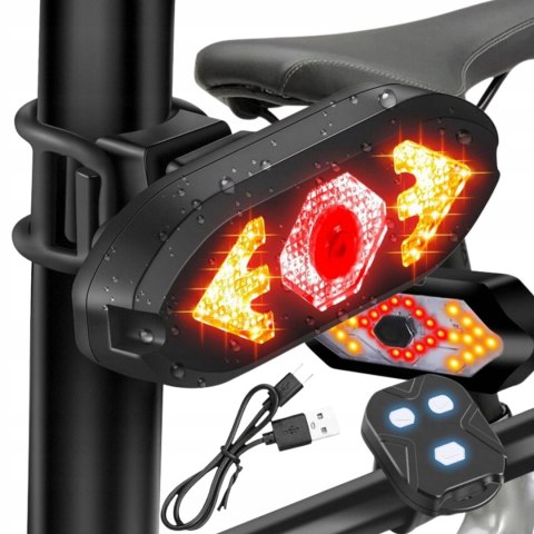 KIERUNKOWSKAZY LED NA ROWER HULAJNOGĘ LAMPKA OŚWIETLENIE TYŁ SYGNALIZACJA