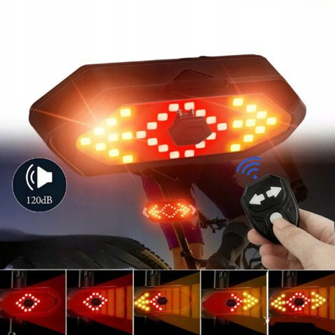 KIERUNKOWSKAZY LED NA ROWER HULAJNOGĘ LAMPKA OŚWIETLENIE TYŁ SYGNALIZACJA