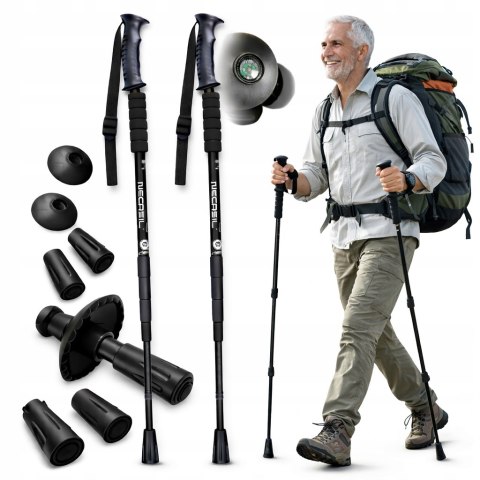 KIJE KIJKI DO CHODZENIA PO GRÓRACH NORDIC WALKING REGULOWANE TREKKINGOWE 2x