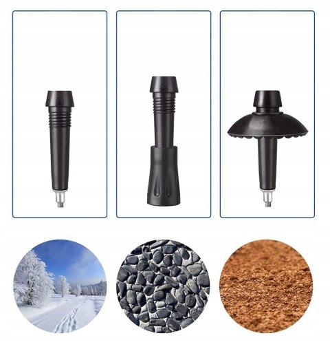 KIJE KIJKI DO CHODZENIA PO GRÓRACH NORDIC WALKING REGULOWANE TREKKINGOWE 2x