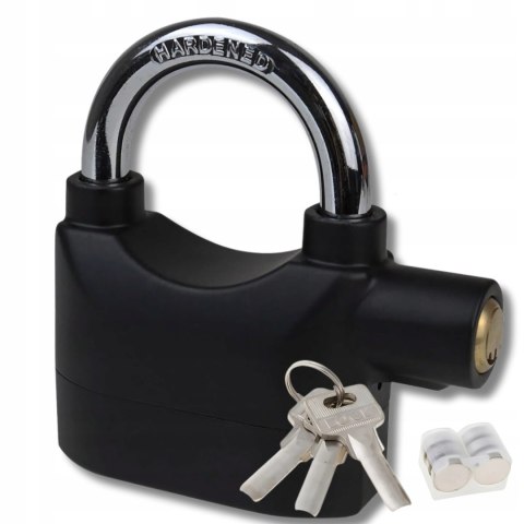 KŁÓDKA Z ALARMEM WODOODPORNA 110 dB ALARM ZABEZPIECZENIE ZAMEK + KLUCZYKI