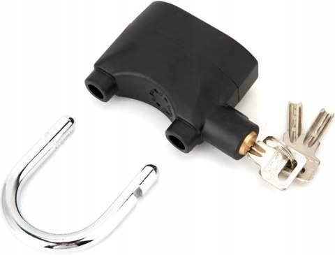 KŁÓDKA Z ALARMEM WODOODPORNA 110 dB ALARM ZABEZPIECZENIE ZAMEK + KLUCZYKI