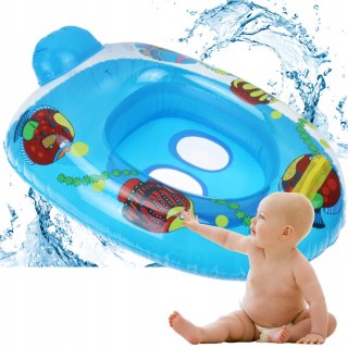 KOŁO DZIECIĘCE DMUCHANE PONTON Z SIEDZISKIEM DLA DZIECI KOLOROWE Z UCHWYTEM