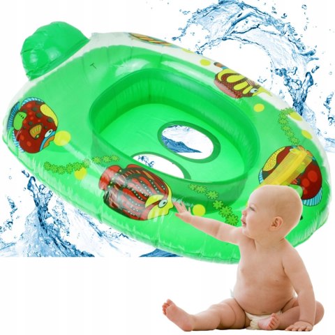 KOŁO DZIECIĘCE DMUCHANE PONTON Z SIEDZISKIEM DLA DZIECI KOLOROWE Z UCHWYTEM