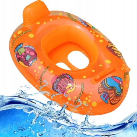 KOŁO DZIECIĘCE DMUCHANE PONTON Z SIEDZISKIEM DLA DZIECI KOLOROWE Z UCHWYTEM