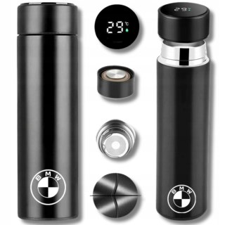 KUBEK TERMICZNY Z TEMPERATURĄ TERMOS KAWĘ HERBATĘ Z WYŚWIETLACZEM LED BMW