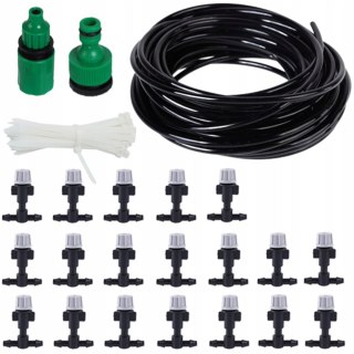 KURTYNA WODNA 10 m ZRASZACZ MGIEŁKA KLIMA OGRODOWA ZESTAW DO NAWADNIANIA