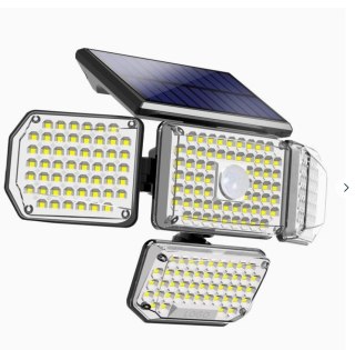LAMPA SOLARNA ZEWNĘTRZNA OGRODOWA LED Z CZUJNIKIEM RUCHU ZMIERZCHU 4w1