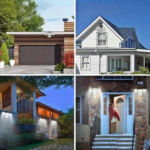 LAMPA SOLARNA ZEWNĘTRZNA OGRODOWA LED Z CZUJNIKIEM RUCHU ZMIERZCHU 4w1