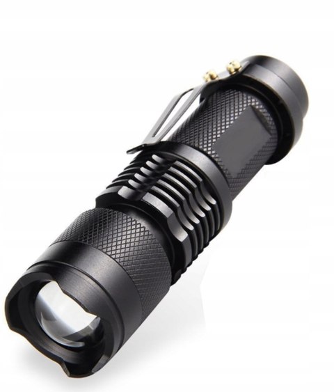 LATARKA LED TAKTYCZNA ZOOM WODOODPORNA PODRĘCZNA Wojskowa MOCNA ZESTAW 2SZT