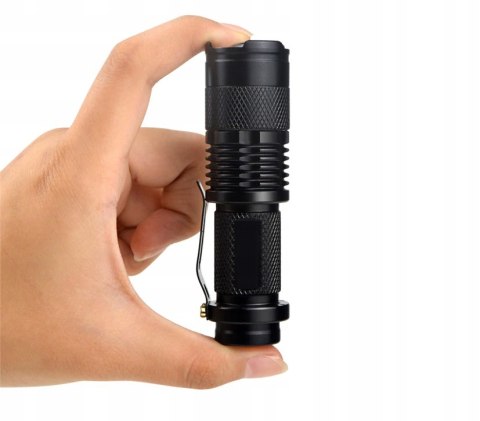 LATARKA LED TAKTYCZNA ZOOM WODOODPORNA PODRĘCZNA Wojskowa MOCNA ZESTAW 2SZT