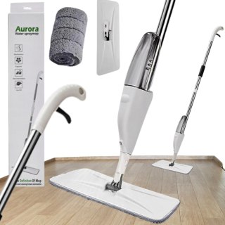 MOP PŁASKI DO MYCIA PODŁOGI ZE SPRYSKIWACZEM + wkład nakładka MIKROFIBRA