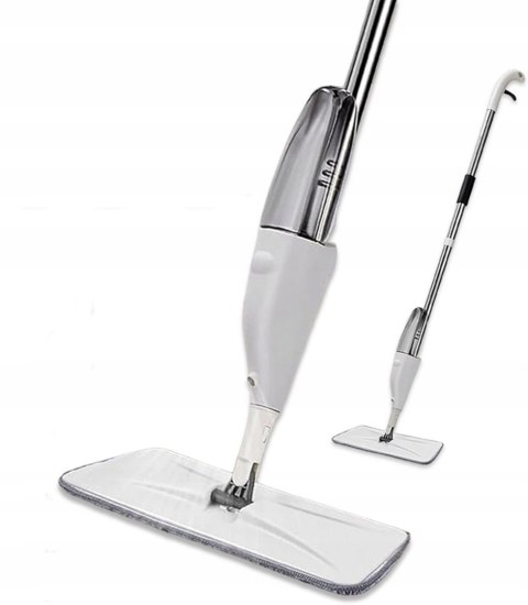 MOP PŁASKI DO MYCIA PODŁOGI ZE SPRYSKIWACZEM + wkład nakładka MIKROFIBRA