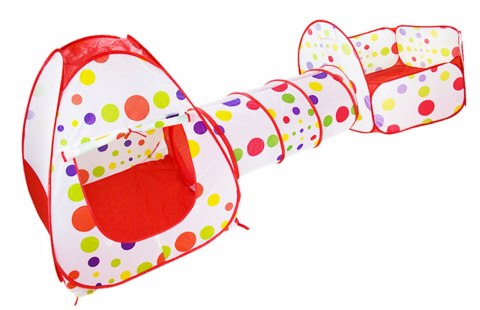 NAMIOT KOJEC SUCHY BASEN NA PIŁKI TUNEL IGLO DLA DZIECI DOMEK 3W1 KOSZ