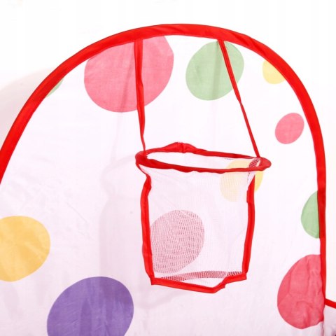 NAMIOT KOJEC SUCHY BASEN NA PIŁKI TUNEL IGLO DLA DZIECI DOMEK 3W1 KOSZ