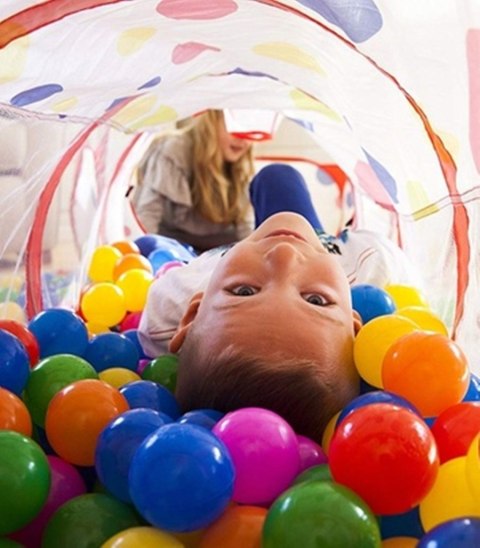 NAMIOT KOJEC SUCHY BASEN NA PIŁKI TUNEL IGLO DLA DZIECI DOMEK 3W1 KOSZ
