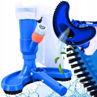 ODKURZACZ DO BASENU BASENOWY DO DNA ZESTAW DO CZYSZCZENIA SIATKA FILTR