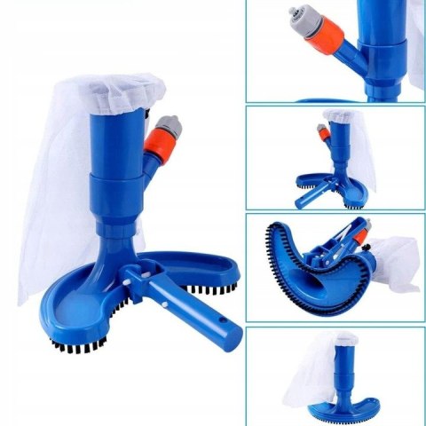 ODKURZACZ DO BASENU BASENOWY DO DNA ZESTAW DO CZYSZCZENIA SIATKA FILTR