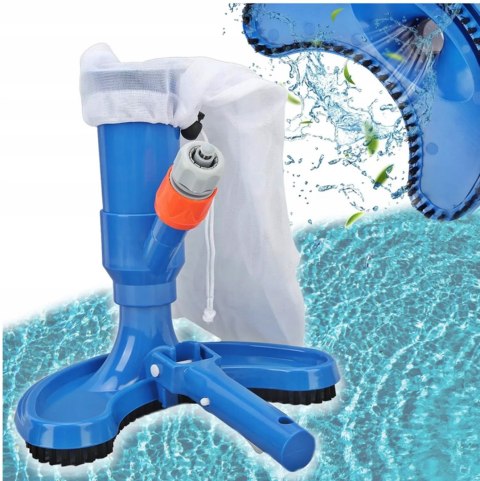 ODKURZACZ DO BASENU BASENOWY DO DNA ZESTAW DO CZYSZCZENIA SIATKA FILTR