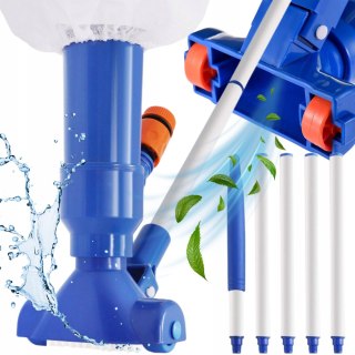 ODKURZACZ DO CZYSZCZENIA DNA BASENU BASENOWY ZESTAW+ KIJ TELESKOPOWY SIATKA