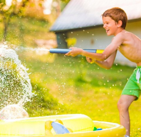 PISTOLET NA WODĘ DUŻY POMPKA STRZYKAWKA TUBA WODNA PSIKAWKA PIANKOWA 56cm
