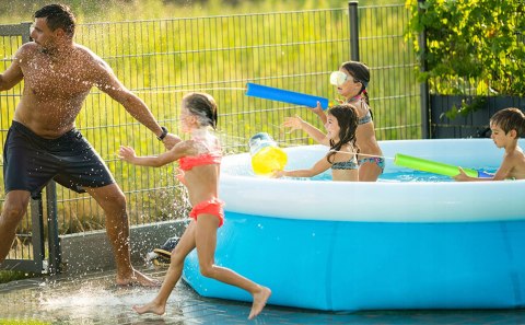 PISTOLET NA WODĘ DUŻY POMPKA STRZYKAWKA TUBA WODNA PSIKAWKA PIANKOWA 56cm