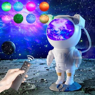 PROJEKTOR GWIAZD ASTRONAUTA LAMPKA NOCNA DLA DZIECI KOSMOS PILOT RZUTNIK